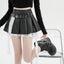Spliced Lace Edge A-line Skirt