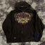 Gothic Skull Print Zip Up Hoodie
