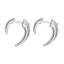 Boho Gold Silver Moon Horn Stud Earring