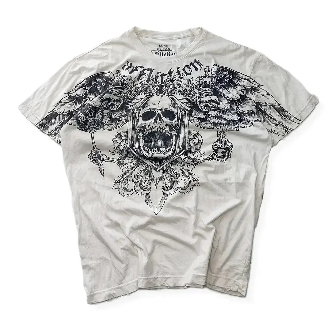 Graphic Print Oversized Cotton T-shirt