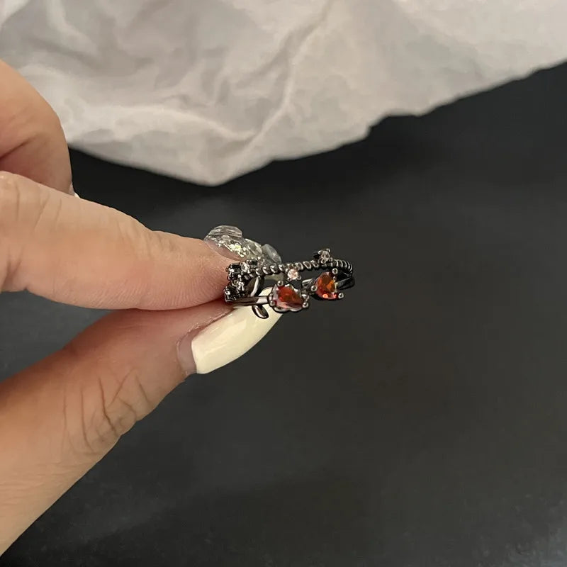 Vintage Angel Silver Gothic Ring