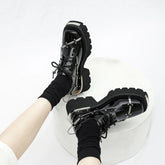 Black Platform Loafer Party Sneaker
