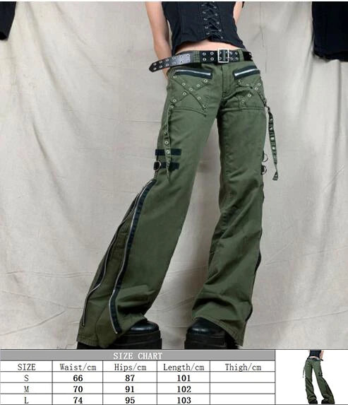 Bandage Gothic Denim Punk Pant