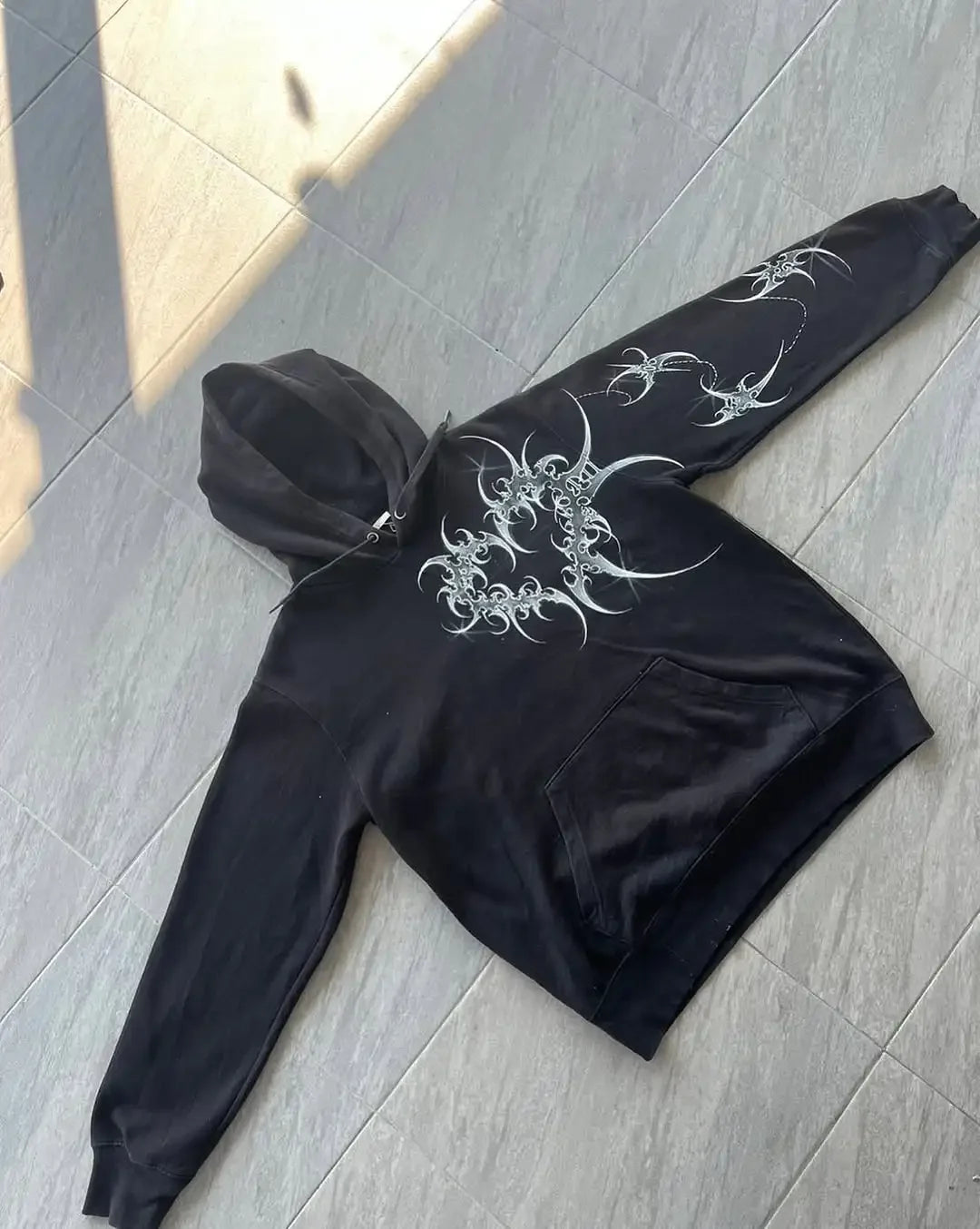 Harajuku Gothic Death Bone Hoodie