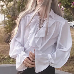 Victorian Frill Trim Blouse