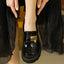 Leather Vintage Platform Loafer Sneaker