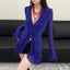 V-neck Long Sleeve Ruffle Blouse
