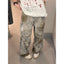 Graffiti Print Gothic High-Waist Pant