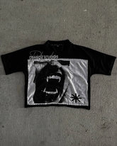 Retro Nightmare Graphic Cotton T-shirt