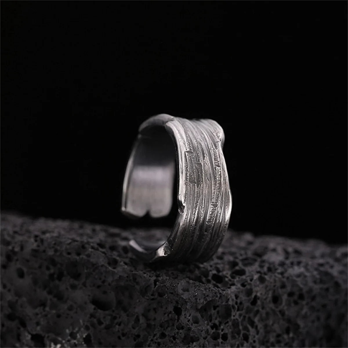 Fashion Silver Minimalist Gothic Ring