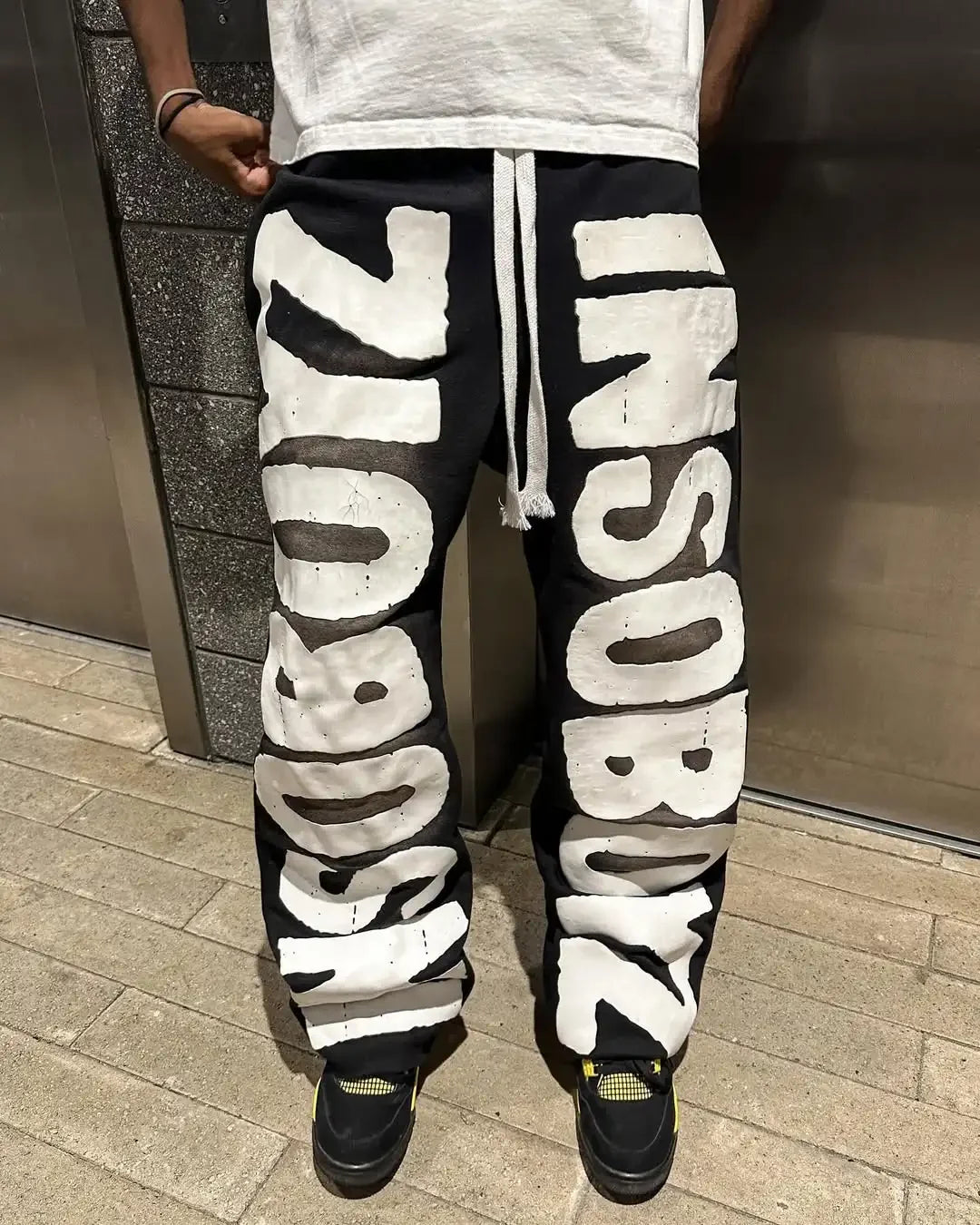 Harajuku Gothic Letter Patch Pant
