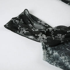 Harajuku Print Sleeveless Midi Dress