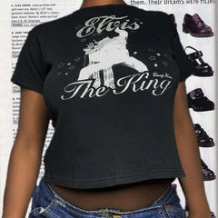 Vintage Grunge Graphic Cotton T-shirt