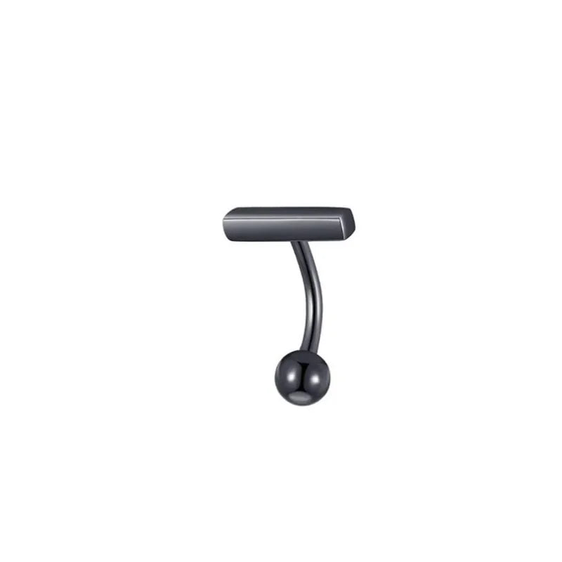 Dangling Double T Gothic Belly Ring