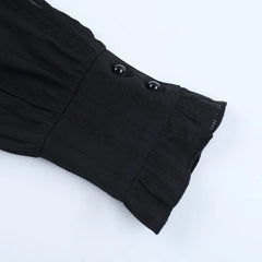 Textured Lace Trim Blouse