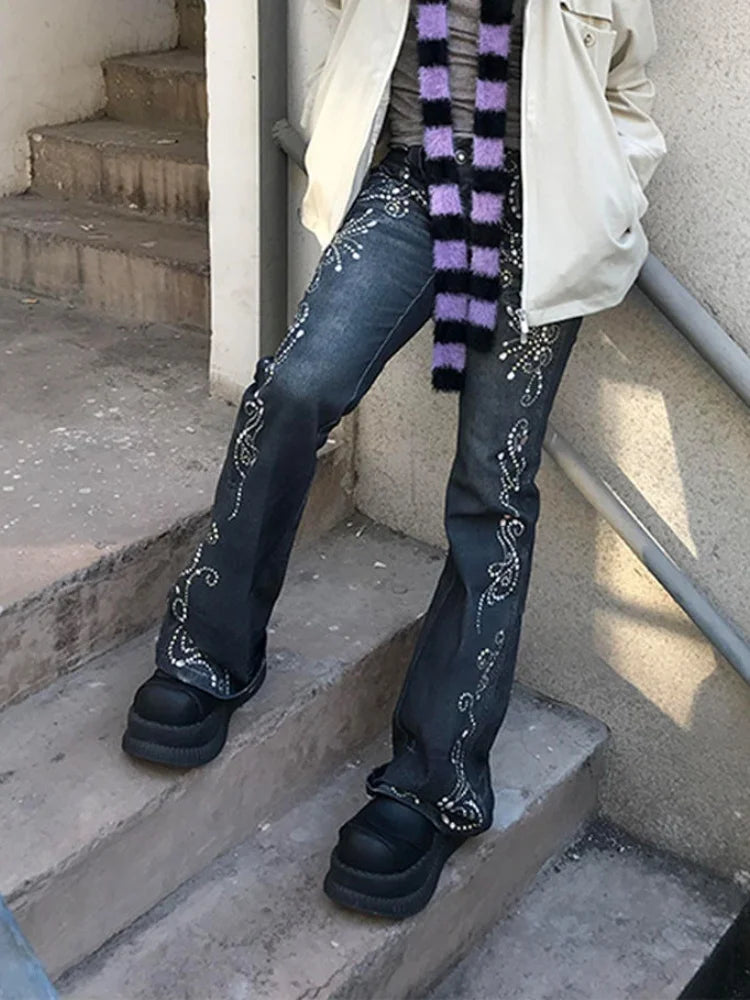 Gemstone Gothic Slim Flare Pant