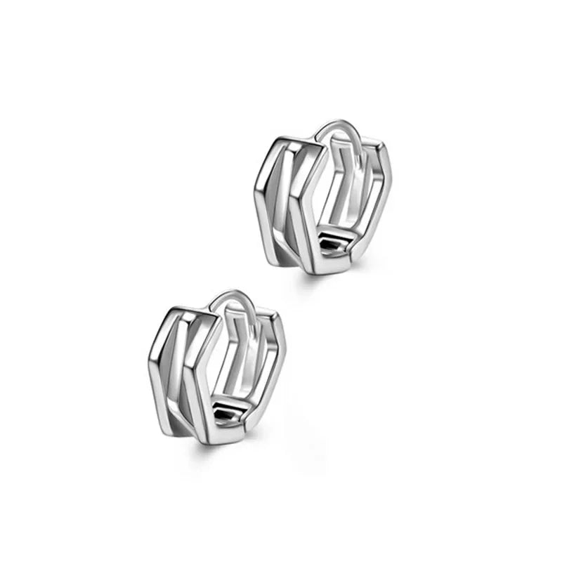 Gothic Black Skull Awl Rock Statement Earring