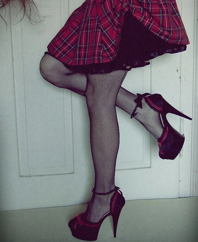 15cm Gothic Lace Platform Fetish High Heel
