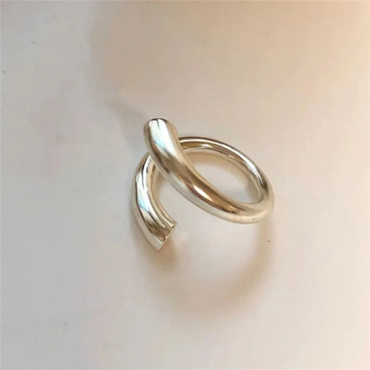Fashion Silver Minimalist Gothic Ring