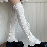 Gothic Punk Ballet Strappy Calf Sock