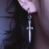 Gothic Vintage Sword Cross Dagger Earring
