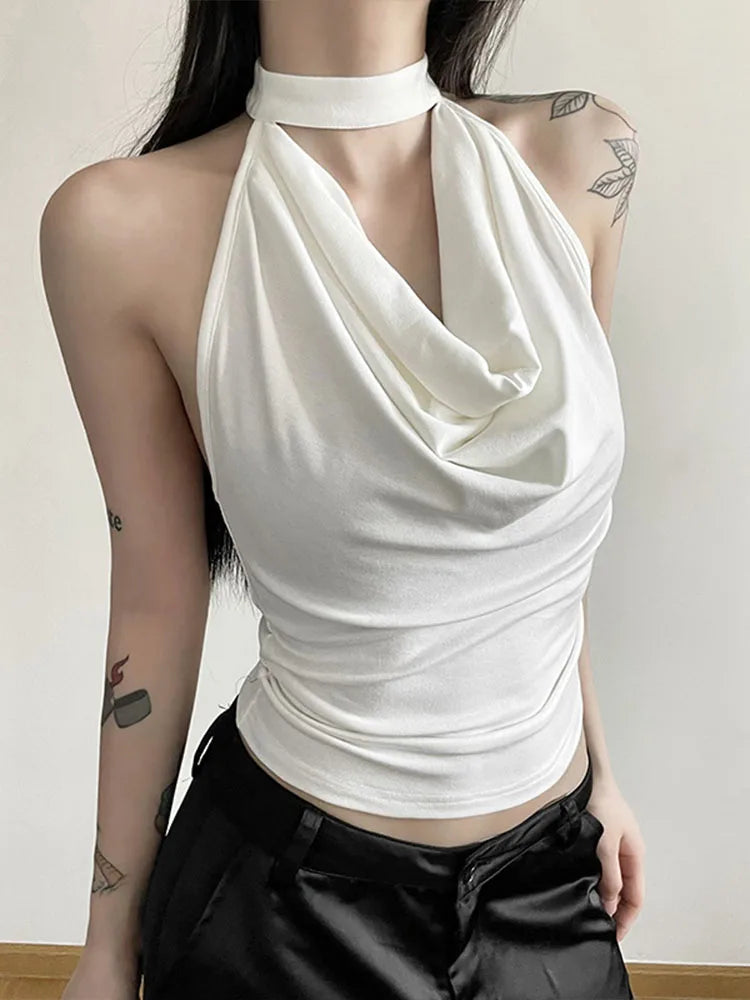 Simple Casual Cool Confident High Street Crop Top