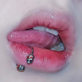 Skull Punk Titanium Lip Stud
