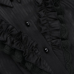 Slim Lapel Stripe Blouse