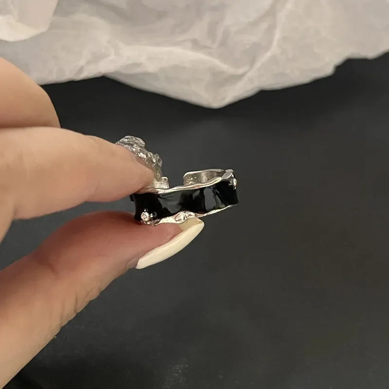 Trendy Vintage Opal Irregular Gothic Ring