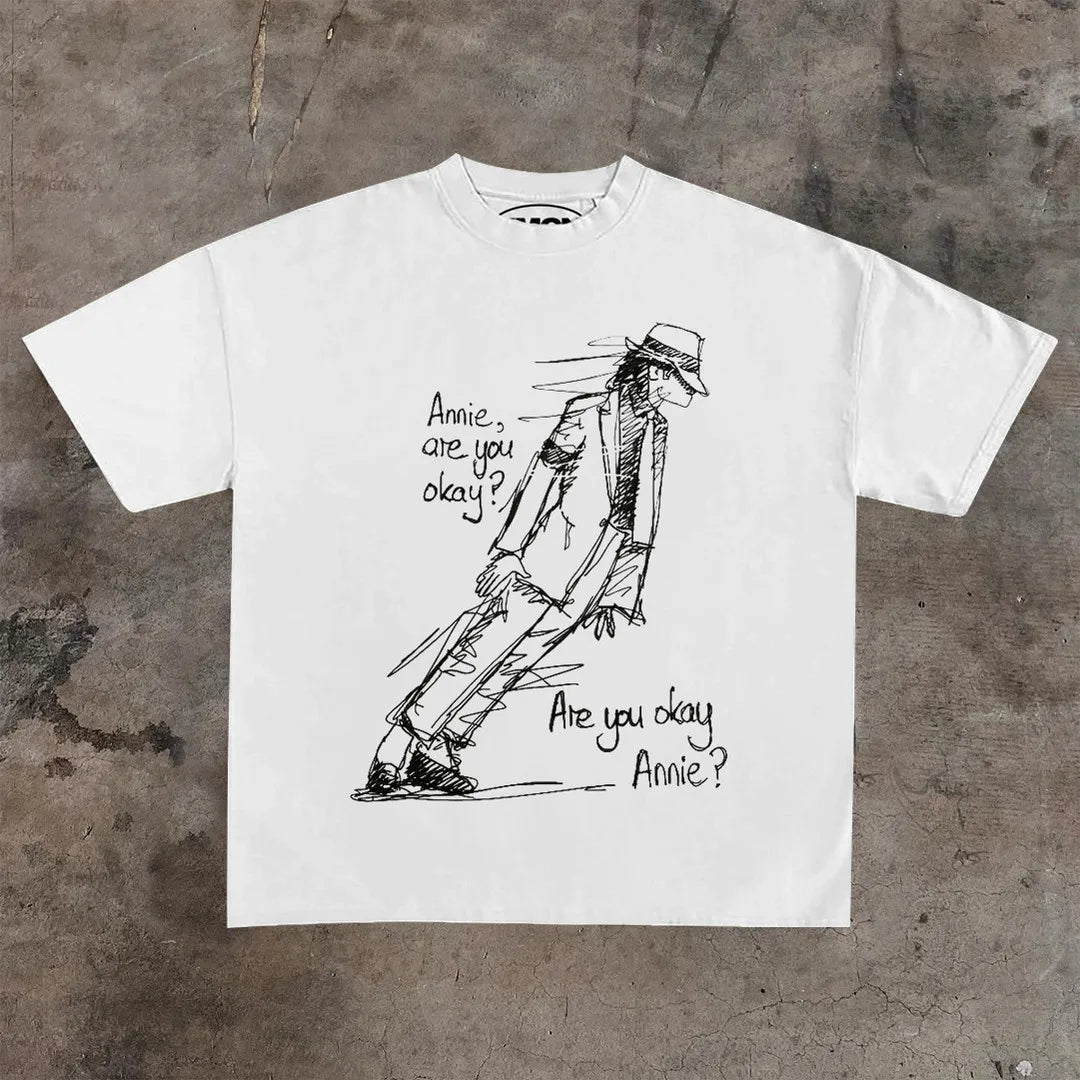 Rock Actor Graphic Cotton Oversized T-shirt