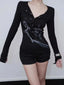 High Street Graphic Long Sleeve Blouse