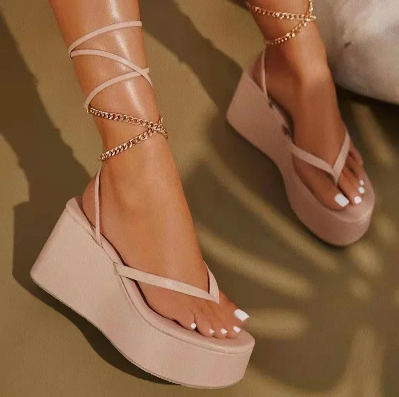 Metal Chain Gothic Gladiator Sandal