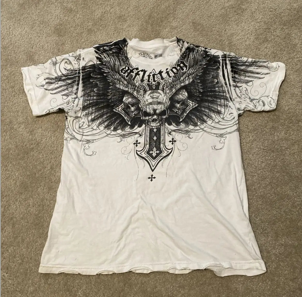 Retro Graphic Print Oversized T-shirt