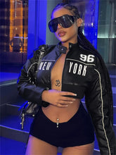 Button Zip Detail Crop Jacket