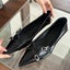 Fashion Metal Pointed Toe Spring Autumn Shallow Flat