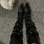 Gullick Sexy Punk Pointed Toe Wedge Gothic Boot