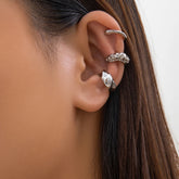 Chunky Metal No Piercing Clip Ear Cuff Earring