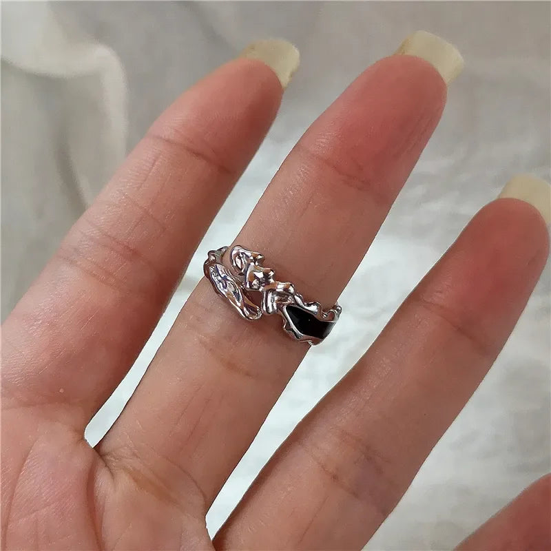 Gothic Cross Heart Luxury Ring