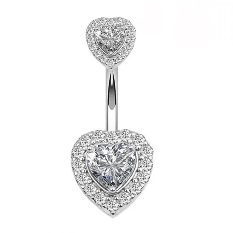 Classic Zircon Drop Gothic Belly Ring
