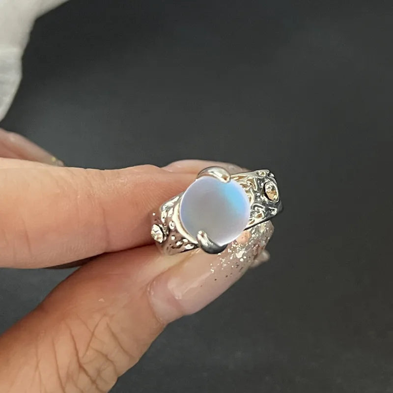 Kpop Goth Geometric Gothic Star Ring