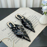 Leather Rivet Flat Gothic Sandal