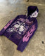 Gothic Flame Sleeve Zip Hoodie