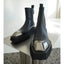 Metal Square Toe Platform Chelsea Gothic Short Boot