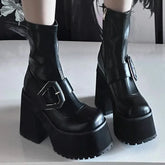 Winter High Heel Gothic Chelsea Boot