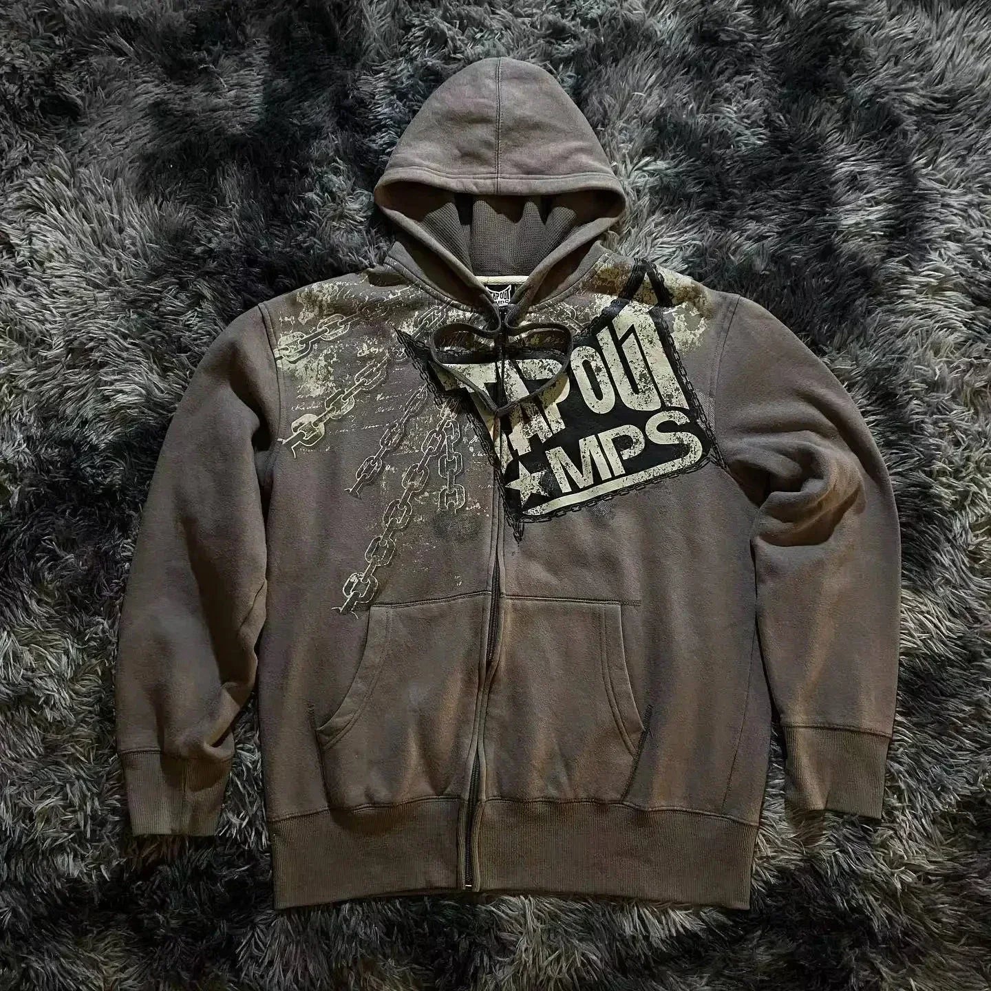 Gothic Eyes Print Sports Hoodie