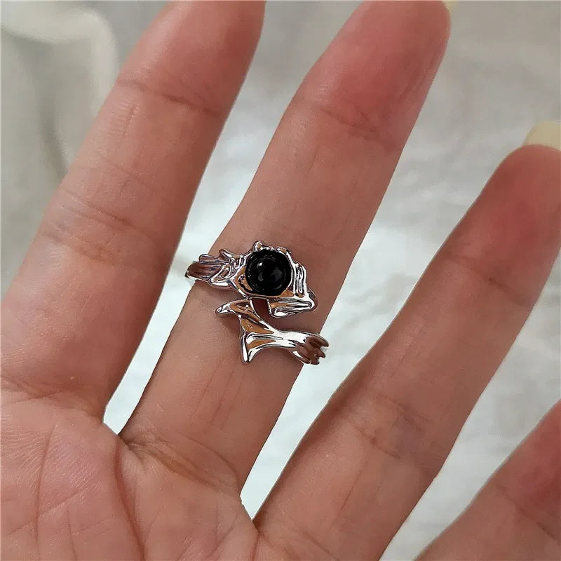 Gothic Cross Heart Luxury Ring
