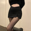 Faux Leather Pleated Club Skirt