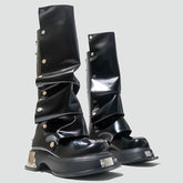 Designer Gothic Knee High Platform Punk Boot