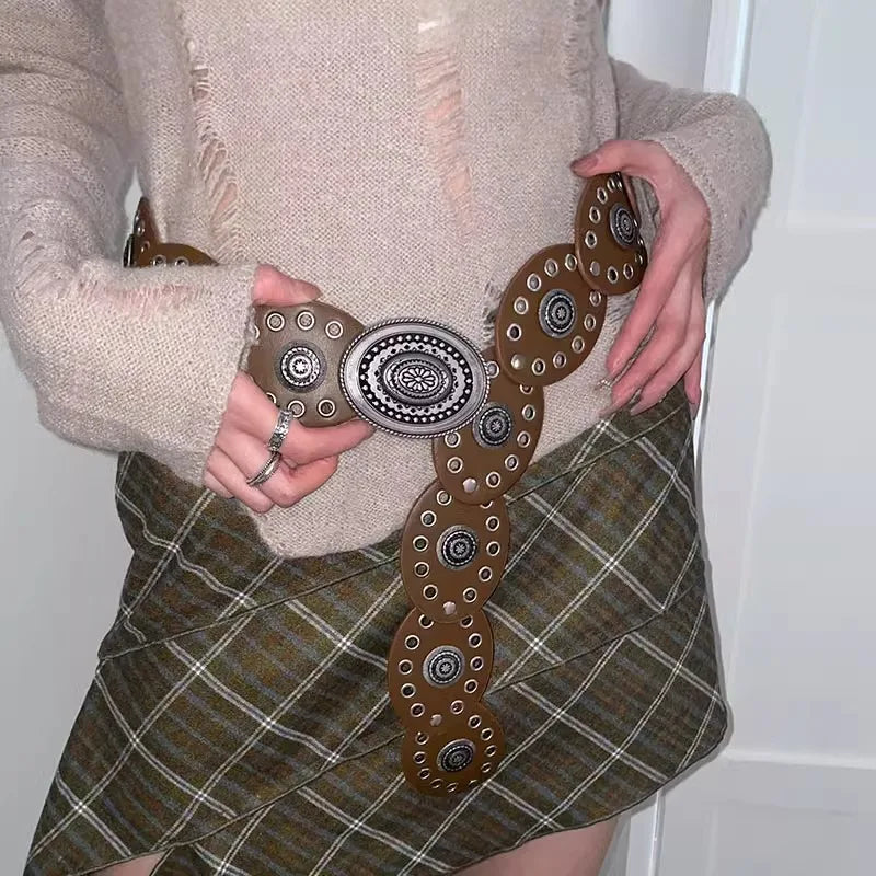 High-End Gothic Vintage Western Belt