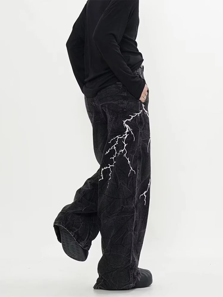 Black Gothic Baggy Harajuku Denim Pant